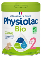 Physiolac Organic 2 da 6 a 12 Mesi 800 g