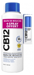 CB12 Collutorio 500 ml + Spray per Bocca Senza Alcool Alla Menta 15 ml Gratis