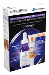 La Roche-Posay Mela B3 Sérum Concentré Anti-Taches 30 ml + Anthelios UVmune 400 Fluide Anti-Taches SPF50+ Sans Parfum 15 ml Offert