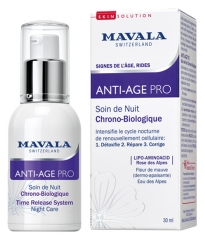 Mavala SkinSolution Pretnoveco&scaron;anās Pro Hrono-Bioloģiskais Nakts Kop&scaron;anas Līdzeklis 30 ml