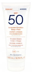 Korres Yoghurt Émulsion Solaire Corps &amp; Visage SPF50 200 ml