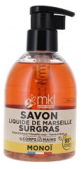 MKL Green Nature Savon Liquide de Marseille Surgras Monoï 300 ml
