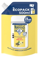 Le Petit Marseillais Crème de Douche Extra Douce Lait de Vanille Bio Éco-Recharge 500 ml