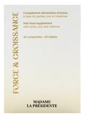 Madame la Présidente Force &amp; Croissance des Cheveux 30 Comprimés