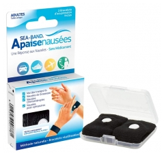 Sea Band Adultes Apaisenausées Paire de Bracelets d'Acupression