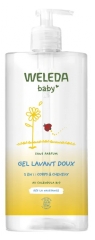 Weleda Baby Maigas Du&scaron;as Želeja ar Kalanpūpām 2in1 Bez Smaržas 750 ml