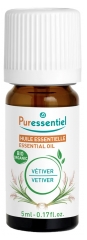 Puressentiel Organic Vetiver (Chrysopogon zizanioides) Essential Oils 5 ml