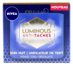 Nivea Cellular Luminous630 Anti-Taches Soin de Nuit Unificateur de Teint 50 ml