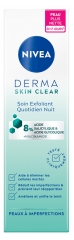 Nivea Derma Skin Clear Soin Exfoliant Quotidien Nuit Peaux à Imperfections 40 ml