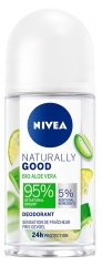 Deodorant Nivea Naturally Good Protecție 24H cu Aloe Vera Bio Roll-On 50 ml