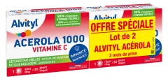 Alvityl Acérola 1000 Vitamine C Lot de 2 x 30 Comprimés à Croquer