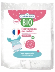 Carryboo Bio bavlněn&eacute; čtverce 180 ks