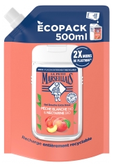 Le Petit Marseillais Gel Douche Extra Doux Pêche Blanche et Nectarine Bio Éco-Recharge 500 ml