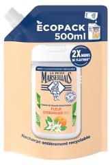Le Petit Marseillais Crème de Douche Extra Douce Fleur d'Oranger Éco-Recharge Bio 500 ml