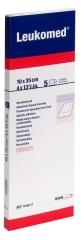 Essity Leukomed T Plus 5 Pansements Absorbants Transparents Stériles 10 x 35 cm