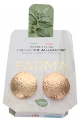 Orecchini Anallergici Pharma Bottone Oro Satinato
