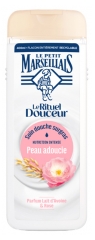 Le Petit Marseillais Soin Douche Le Rituel Douceur Peau Adoucie Lait d'Avoine et Rose 400 ml