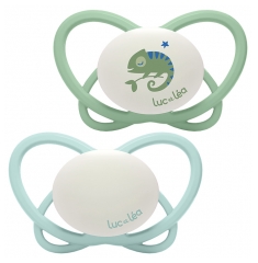 Chupetas Fisiol&oacute;gicas Luc et L&eacute;a Physio Noite 2 18 Meses e +