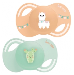Colecția Luc et L&eacute;a 2 Suzete Anatomice Tetină Extra-Subțire 6-18 Luni