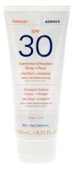 Korres Yoghurt Émulsion Solaire Corps &amp; Visage SPF30 200 ml