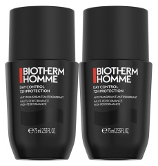 Biotherm Homme Day Control Extreme Protection Anti-Transpirant Non-Stop 72H Roll-On Lot de 2 x 75 ml