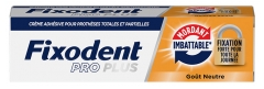 Fixodent Pro Plus Crème Adhésive Fixation Forte Goût Neutre 40 g