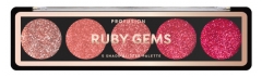Profusion Cosmetics Palette Yeux Glitter Ruby Gems 5 Teintes