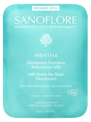 Sanoflore Déodorant Fraîcheur 48H Mentha Recharge Bio 50 ml
