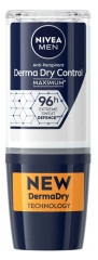 Nivea Hombre Derma Dry Control Desodorante Antitranspirante 96H Roll-On 50 ml