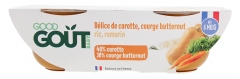 Good Goût Butternut Squash and Carrot Delight From 6 Months Organic 2 Jars