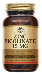 Solgar Zinc Picolinate 15 mg 100 Gélules Végétales