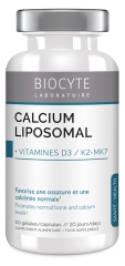 Biocyte Liposomaalinen Kalsium + Vitamiinit D3/K2 60 Kapselia