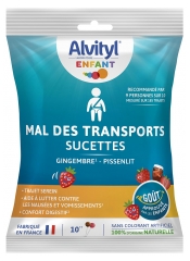Alvityl Mal des Transports 10 Sucettes