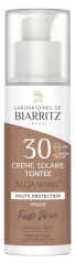 Laboratoires de Biarritz Alga Maris Crème Solaire Teintée Visage SPF30 Bio 50 ml