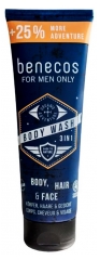 Benecos For Men Only Organic 3in1 Gel Doccia 250 ml