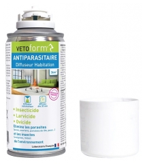 Vetoform Antiparasitaire Diffuseur Habitation 36 m2 150 ml