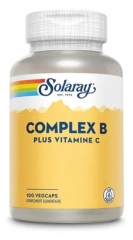 Solaray Komplekss B Plus Vitamīns C 100 VegCaps