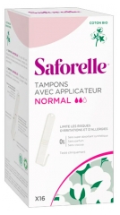 Saforelle 16 Tampons Normal avec Applicateur