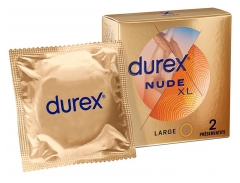 Durex Nude Extra Large XL 2 Préservatifs