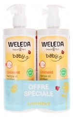Weleda Baby Calendula Inwrijfmiddel Set van 2 x 400 ml