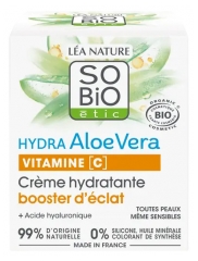 Léa Nature SO BIO étic Hydra Aloe Vera Vitamine C Crème Hydratante Booster d'Éclat 50 ml