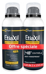 Etiaxil Deodorant Men Anti-Perspirant 48H Control Aerosol 2 x 150ml