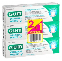 GUM Original White Toothpaste 3 x 75ml