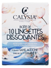 Calysia Belleza y Cuidado de las U&ntilde;as 10 Toallitas Para Disolver