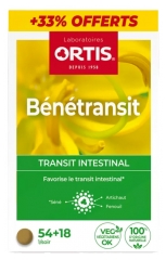 Ortis Bénétransit Transit Intestinal 54 Comprimés + 18 Comprimés Offerts