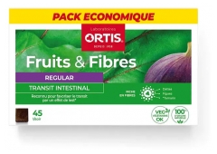 Ortis Frutta e Fibra Regolare 45 Cubetti Masticabili
