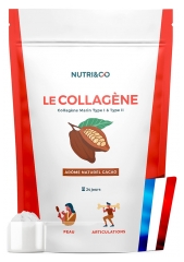 Nutri& Co Col&aacute;geno Marino Tipo I & II Sabor Cacao 240 g