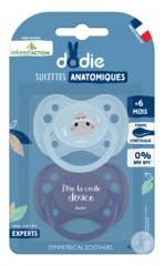 Dodie 2 Sucettes Anatomiques Silicone +6 Mois