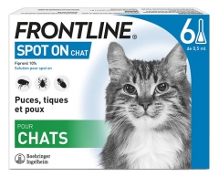 Frontline Spot-On Chat 6 Pipettes