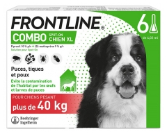 Frontline Combo Chien XL (+ de 40 kg) 6 Pipettes